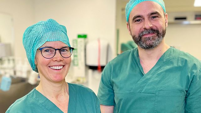 Ulrika Kjellström, överläkare inom ögonsjukvården vid Skånes universitetssjukhus och docent vid Lunds universitet, och Marcus von Knorring, biträdande överläkare inom ögonsjukvården.