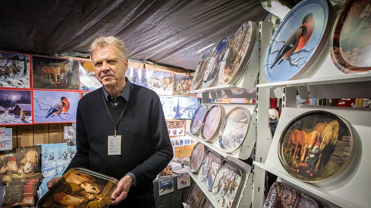 Jan Bergerlind har varit med på julmarknaden i många år.