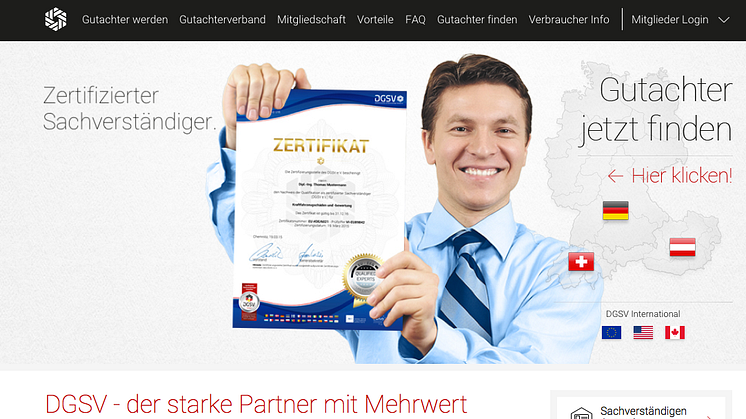 DGSV: Neue Website ab 01. Oktober 2015