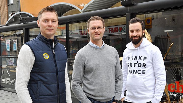 Ingen kan göra allt, alla kan göra något och tillsammans gör vi skillnad. Bild från vänster;  Mattias Lundström, Johan Thunberg och Peter Haghjoo.