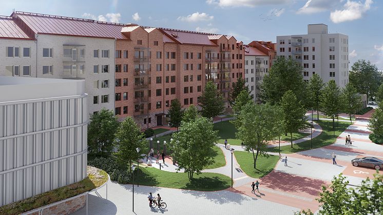 Sjukhusområde blir centrala Kristianstadsbostäder