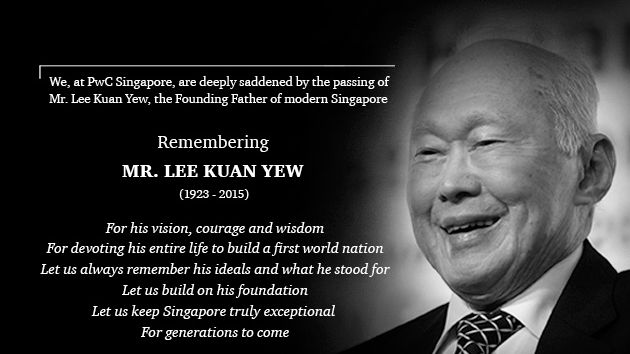 PwC Singapore remembers Mr. Lee Kuan Yew