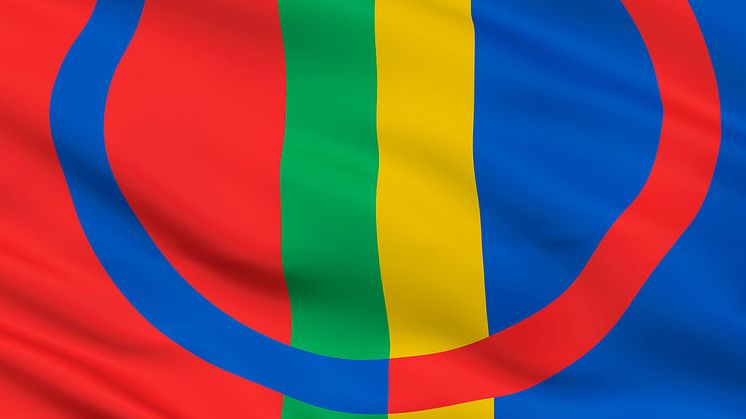 Den samiska flaggan. 