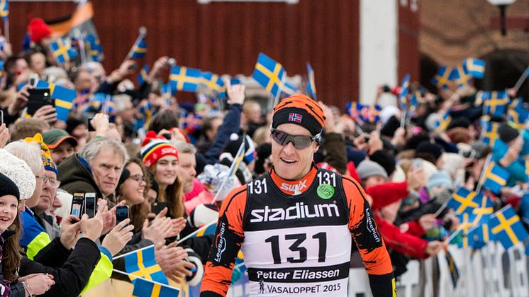 Petter Eliassen, Norge, vann Vasaloppet 2015
