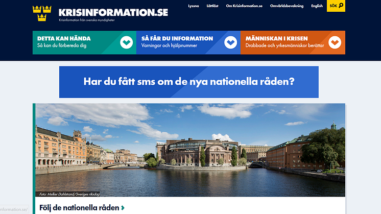 Kraftig ökning av trafik till Krisinformation.se