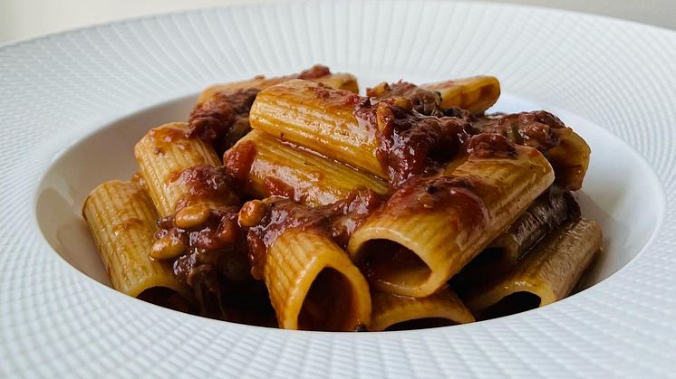 Roman Oxtail Stew with Rigatoni.