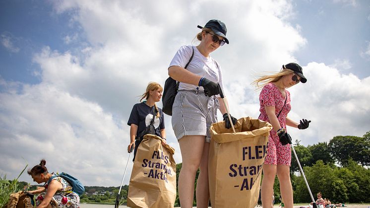 Die FLENS StrandGut-Aktion  findet  in diesem Jahr am 11. März auf der Ostseeinsel Fehmarn statt. © Flensburger_Brauerei