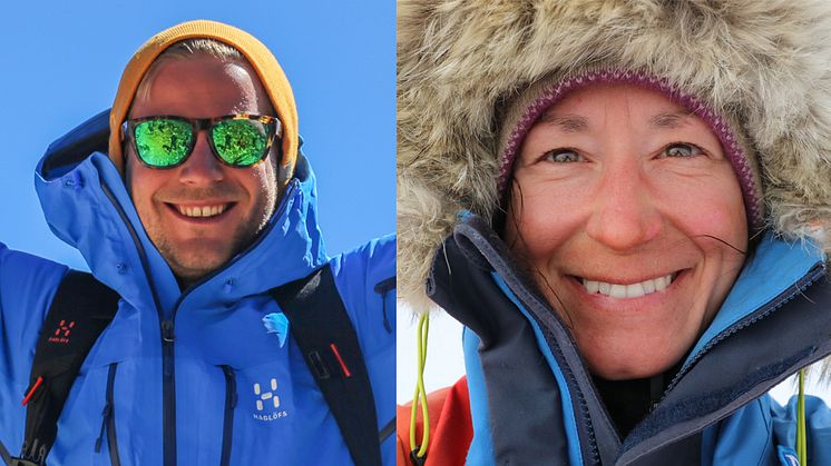 Årets äventyrare Robin Trygg och Johanna Davidsson.