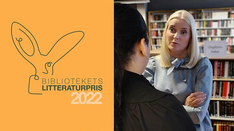 Kronprinsesse Mette-Marit er til stede når Bibliotekets litteraturpris deles ut for første gang.