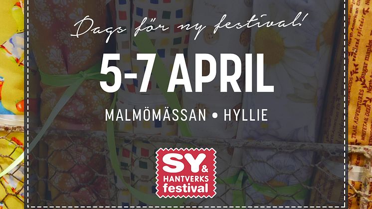 Sy- & Hantverksfestival Malmö 5-7 april 2019