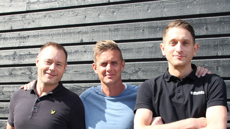 Christian Persson, Magnus Nordström och Aleksandar Milosevic.
