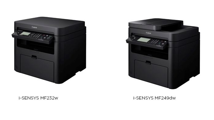 Canon lanserer nye i-SENSYS MF230- og MF240-serier med sort-hvitt-utskrift og mange tilkoblingsmuligheter for mindre kontormiljøer