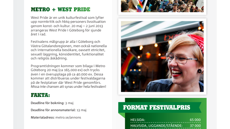 West Pride Säljblad