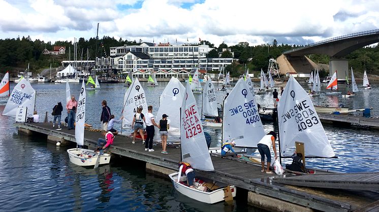 Inför starten Lilla Tjörn Runt 2016 foto: Elisabeth Stensby