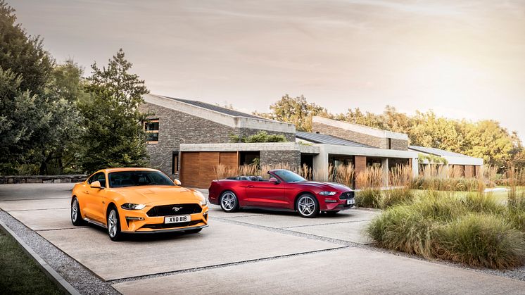 IKONET FORNYES: Nye Ford Mustang er klar for levering til europeiske kunder i 2018. 