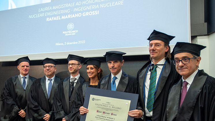 Rafael Mariano Grossi, Director of IAEA, receives Politecnico di Milano honorary degree in Nuclear Engineering 