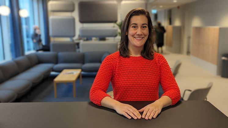 Mikaela Nordin, pressansvarig på DB Schenker