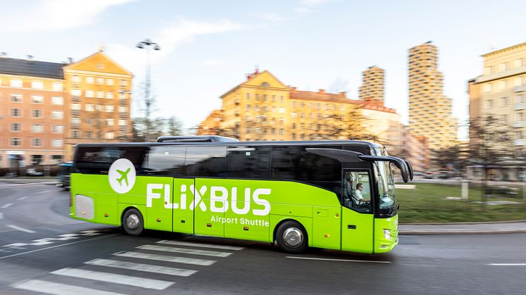 FlixBus lanserar flygtransfer med Sveriges bästa priser