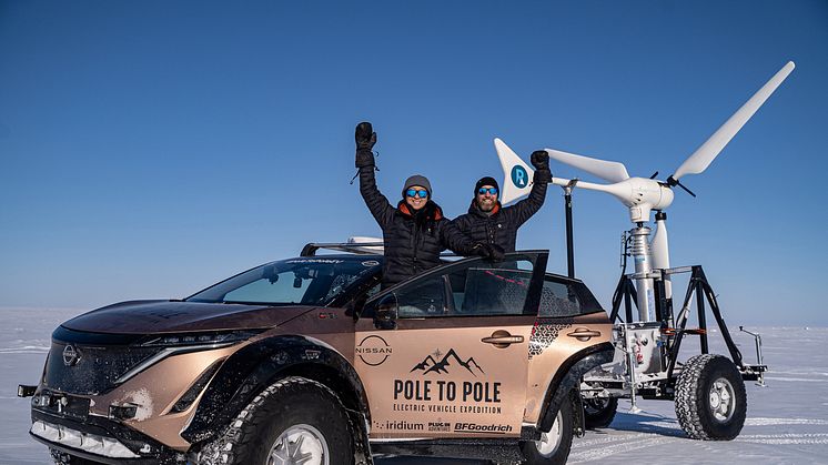 Nissans Pol til Pol ekspedisjon starter i dag! 27 000 km skal kjøres med en ARIYA som er rigget opp av Artic Trucks.