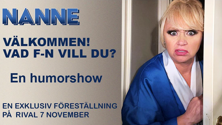 SHOW. Nanne Grönvall om sin uppväxt i ideell humorföreställning med allvarligt budskap