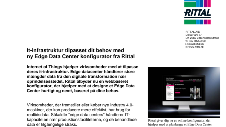 It-infrastruktur tilpasset dit behov med ny Edge Datacenter konfigurator 