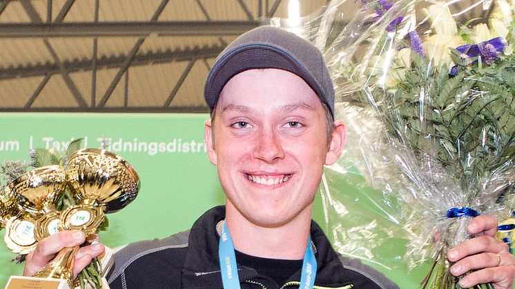 Herman Borring, vinnare av Sveriges bästa unga lastbilsförare, Yrkes-SM 2018.