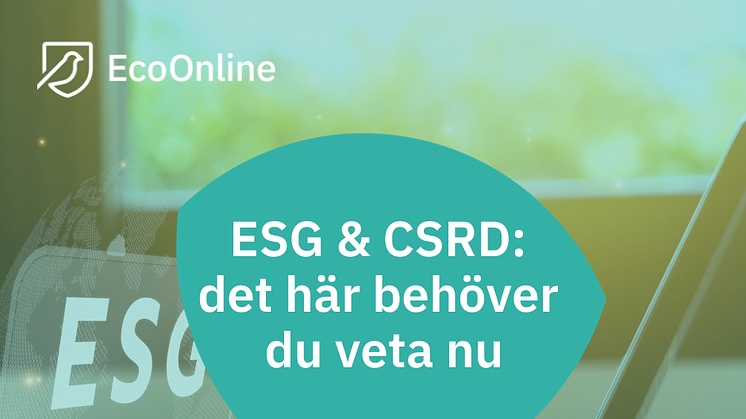 Webbinarium: ESG & CSRD: detta behöver du veta nu