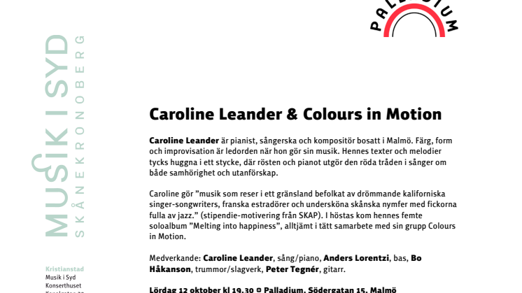 Caroline Leander & Colours in Motion