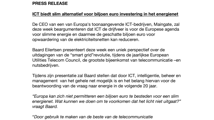 ICT biedt slim alternatief voor biljoen euro investering in het energienet 