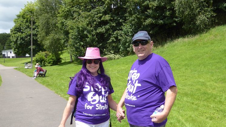 Wiltshire stroke survivor takes a Step Out for Stroke in Warminster 