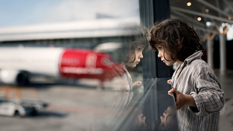 Traveller at airport