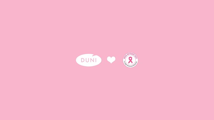 För fjärde året i rad samarbetar Duni Group med Bröstcancerförbundet för att öka kännedomen om bröstcancer och samla in pengar till bröstcancerforskningen och berörda familjer.