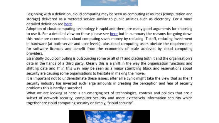 Cloud Computing Security; Cloud Computing Security Issues.