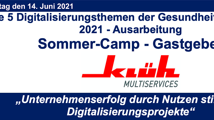 In zwei Wochen - nutzen Sie die Chance Ausschnitte des Sommer-Camps 2021 im digitalen Live Stream!