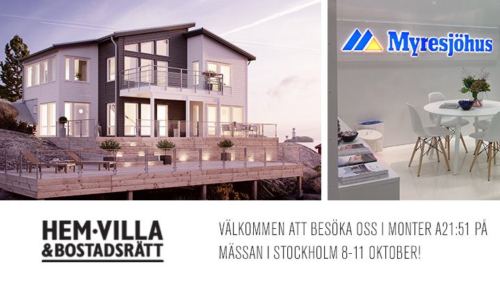 Möt oss på Hem, villa & bostadsrätt den 8-11 oktober