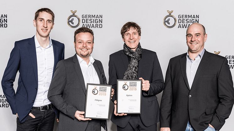 The team from LTS at the awards ceremony, source: German Design Council.