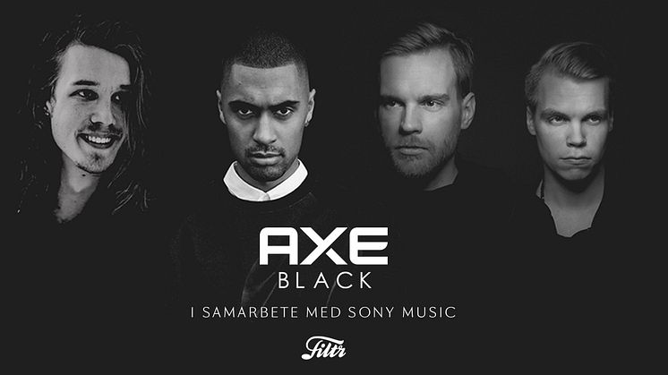 Malcolm B, Andreas Moe och Cape Lion i samarbete för nya doften AXE BLACK