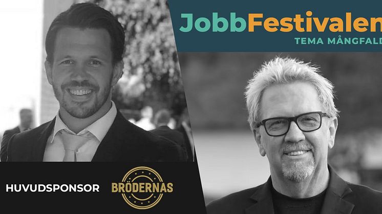 Joakim Wiklander medgrundare och VD på Brödernas och Mats Wernheim initiativtagare till Jobbfestivalen