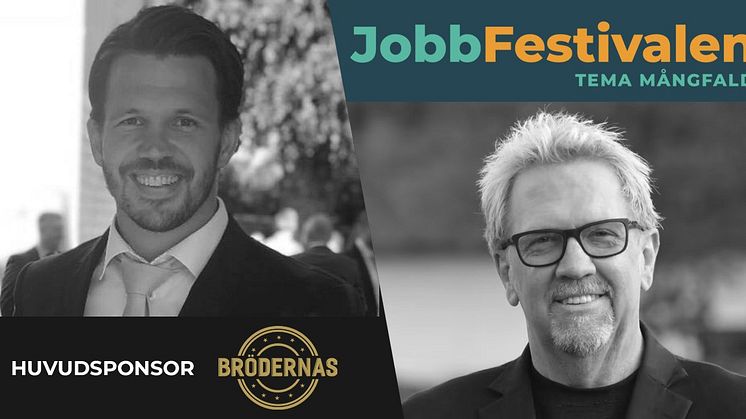 Joakim Wiklander medgrundare och VD på Brödernas och Mats Wernheim initiativtagare till Jobbfestivalen har signerat avtalet där Brödernas är huvudsponsor till Jobbfestivalen och kommer bland annat att bjuda 700 besökare på burgare i Kungsträdgården.