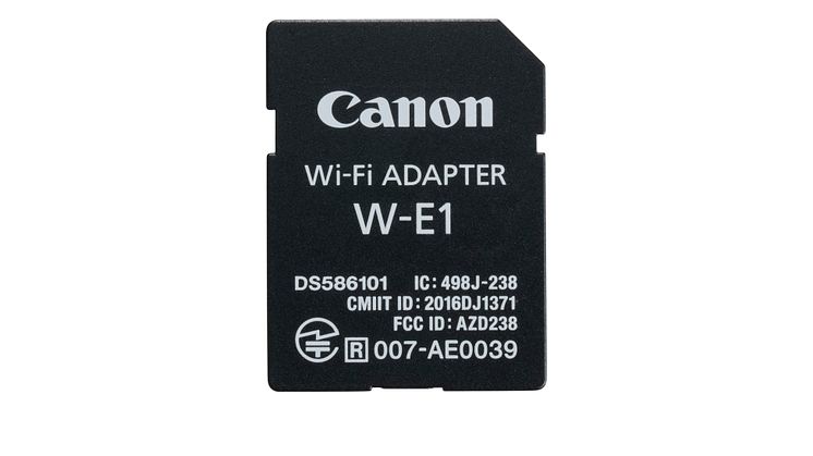 Overfør bilder på farten med Canons nye  Wi-Fi-adapter W-E1