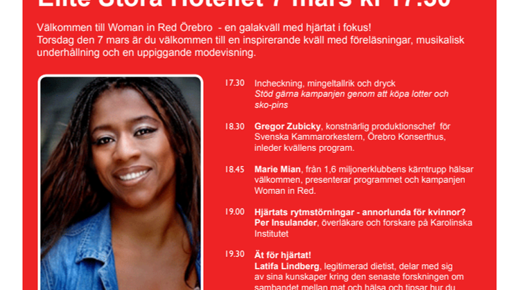 Woman in Red i Örebro – en kväll med kvinnohjärtat i fokus!