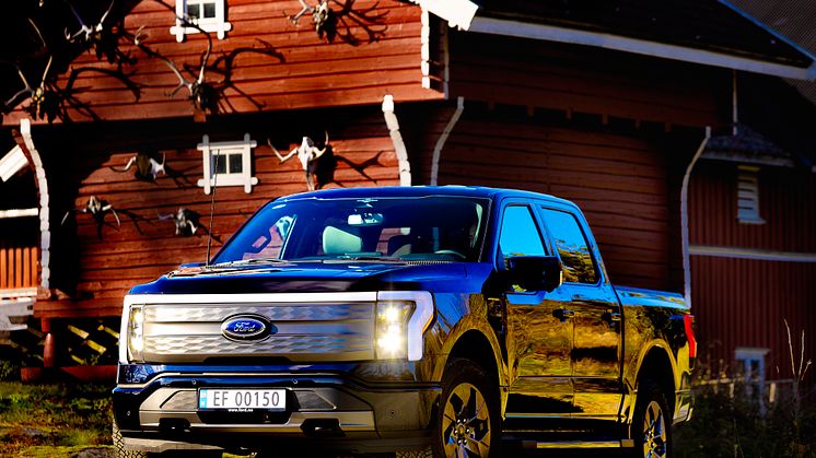 Nå er Fords første F-150 Lightning på norske skilter