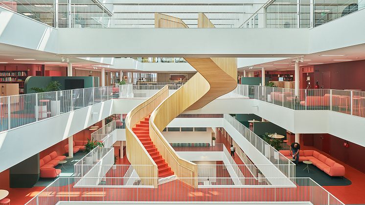Mälardalens universitet, campus Eskilstuna, vinner Sveriges Arkitekter Södermanlands arkitekturpris 2022.