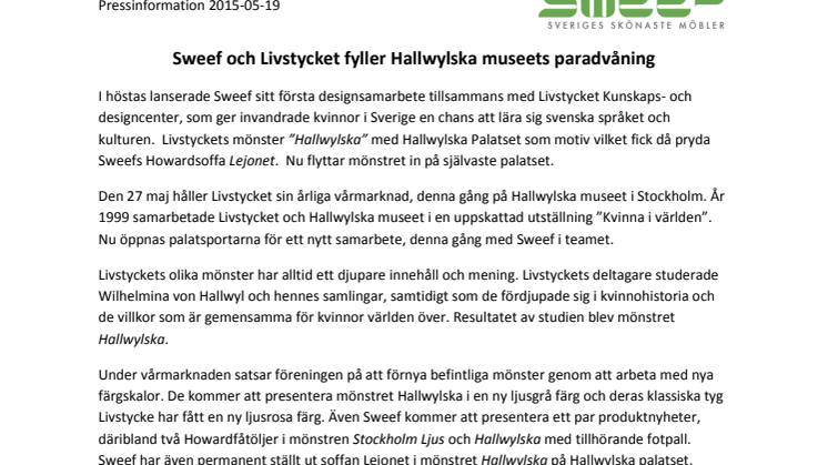 Sweef och Livstycket fyller Hallwylska museets paradvåning