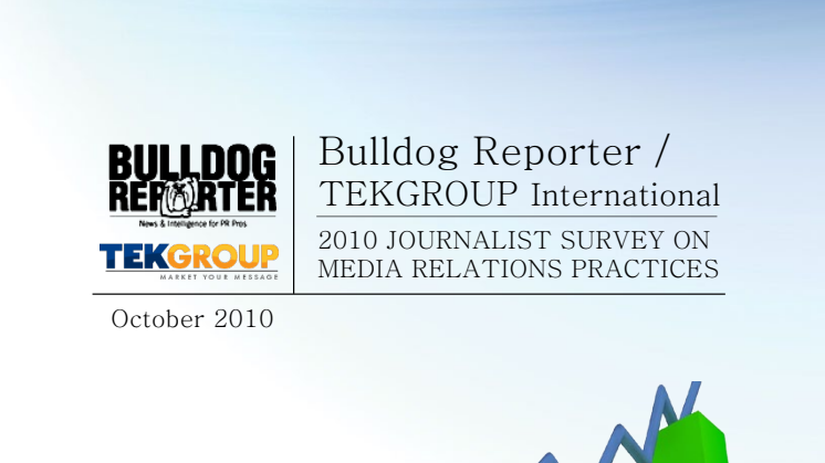 TEKGROUP's 2010 Social Journalism Survey