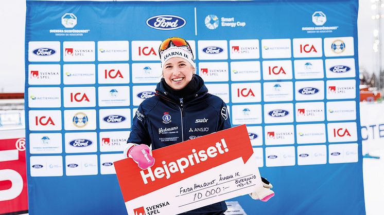 Frida Hallquist vann Hejapriset i Östersund.