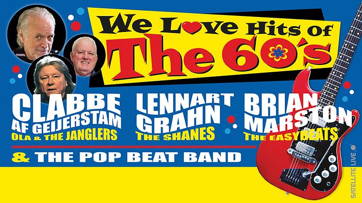 Ny nostalgiturné för "Hits Of The 60´s" våren 2024! 