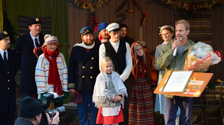 Anders Eriksson tilldelas Astrid Lindgrens Världs stipendium 2014.