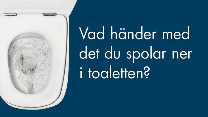 Stockholm Vatten och Avfalls tips är att ställa en papperskorg i badrummet för bomull, plast och annat skräp
