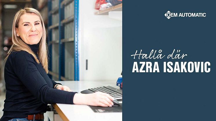 Azra Isakovic jobbar som arbetsledare för inleverans på vårt logistikcenter Höganloft i Tranås.
